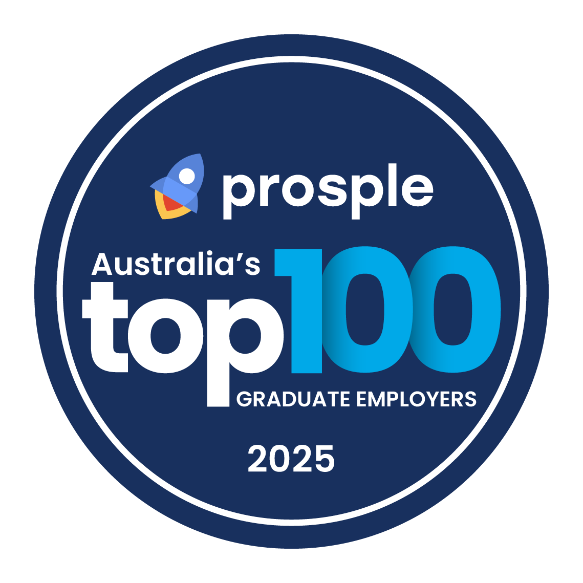 Prosple Top Graduate Employer 2025 Badge